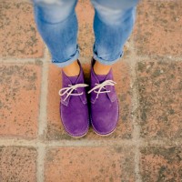purple desert boot woman