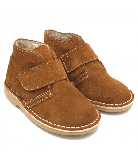Botas safari coloridas Setter com pele de carneiro para crianças