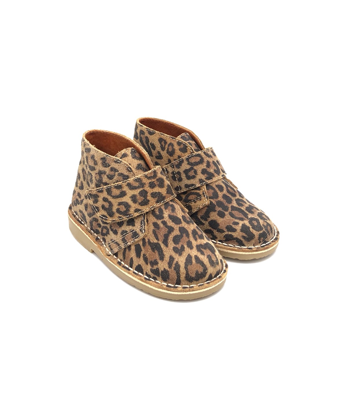 leopard print desert boots