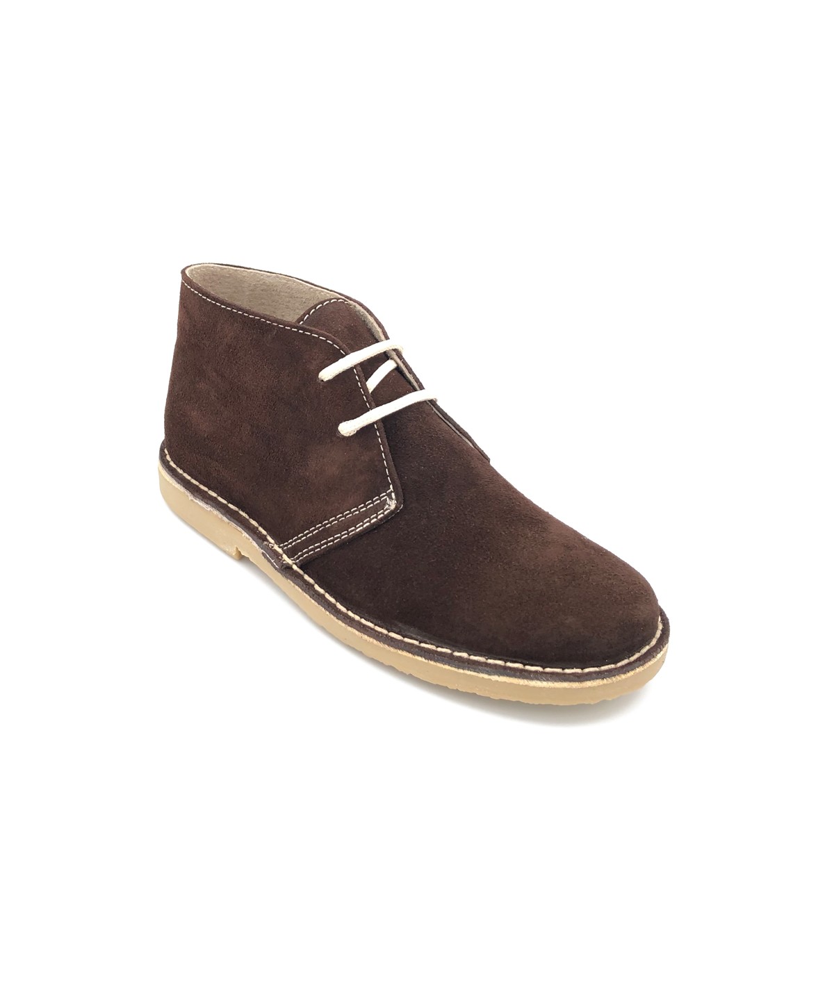 Dark brown desert boots for men. Many possibilities to combine.