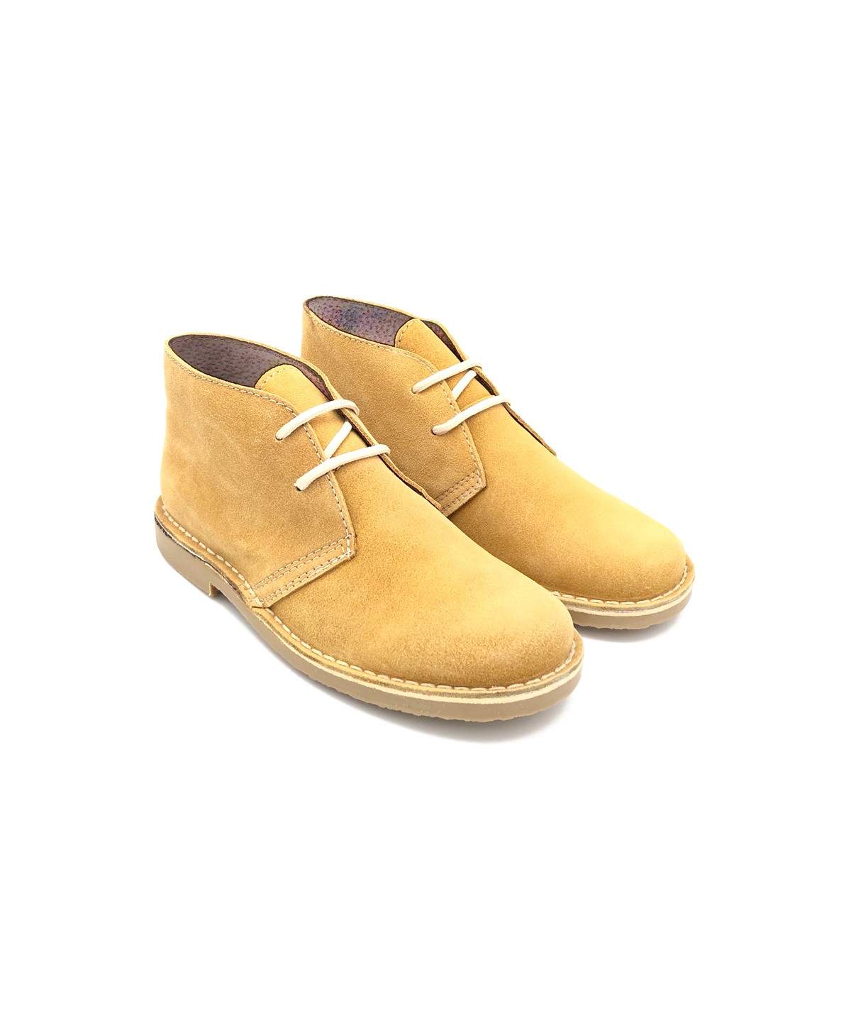 Men's honey color desert boots