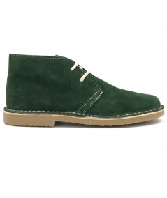 Dark green desert boots for men