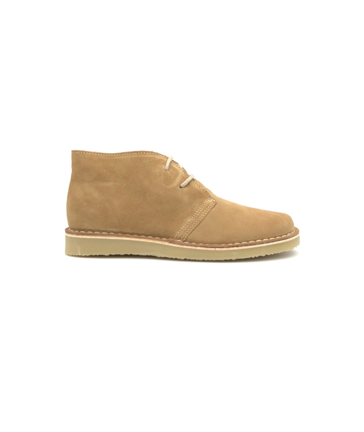 Sand colored Desert boots with Dover sole for men