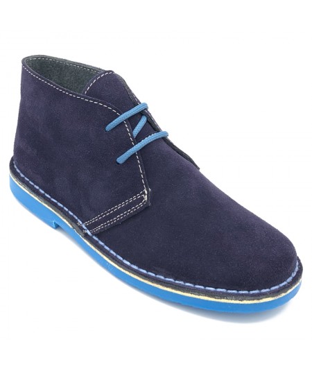 ladies navy blue desert boots