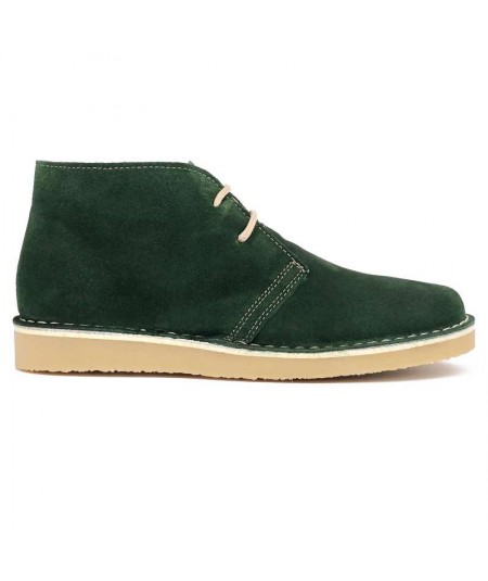 Men's green Desert Boots with Dover sole