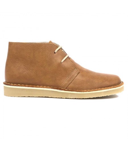 Dover sole boots in Camel Silk nappa for women