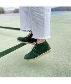 Women's Green Desert Boots with Dover Sole
