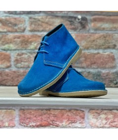 Klein blue men's desert boots