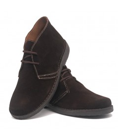 "Chocolate" desert boots for men
