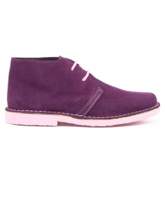 Desert boots bicolores violet-rose