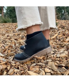 Boots "Caminito del Rey" nappa de soie noir pour femme