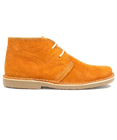 Boots "Baroque" orange color for men
