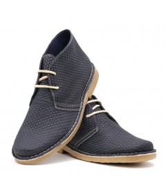 GOMERA blue desert boots for men