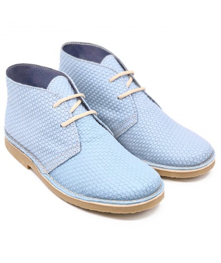 GOMERA light blue desert boots for men