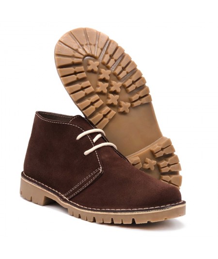 Brown "Caminito del Rey" desert boots for men