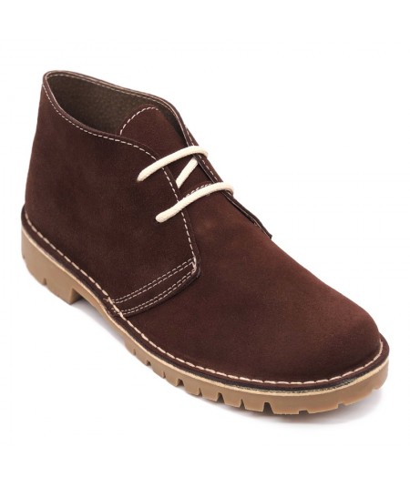 Brown "Caminito del Rey" desert boots for men