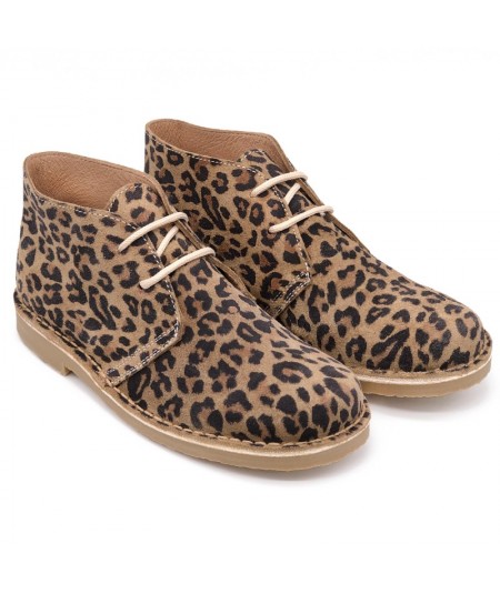 Leopard Desert Boots for women