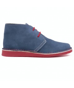 Bicolor jeans-red boots with Dover sole for women