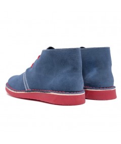 Bicolor jeans-red boots with Dover sole for women