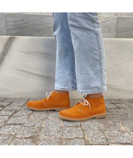 Baroque Orange Women desert boots