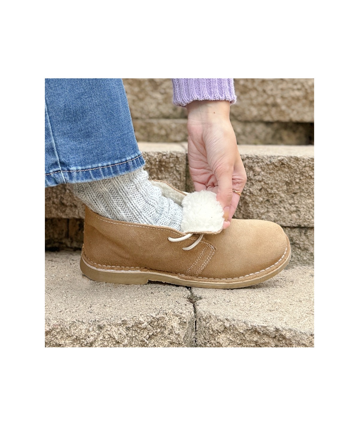 Size 42 - Fold down Desert Boots Rainbow Stripes main image 0
