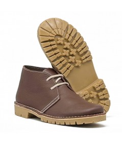 Brown Silk nappa "Caminito del Rey" boots for women