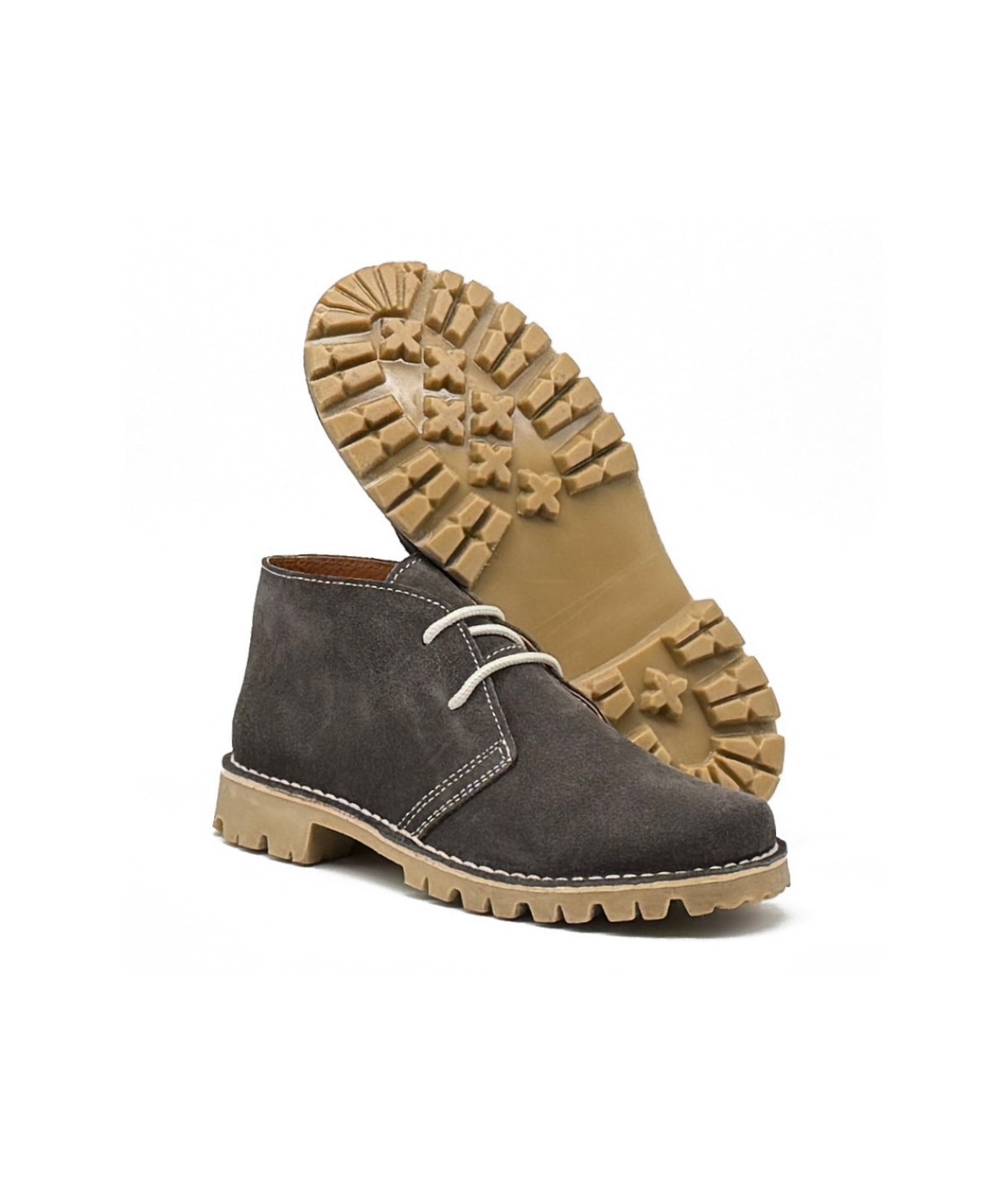Graue Desert Boots mit "Caminito del Rey"-Sohle für Damen
