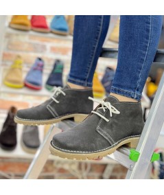 Bottes du désert grises avec semelle "Caminito del Rey" pour femmes