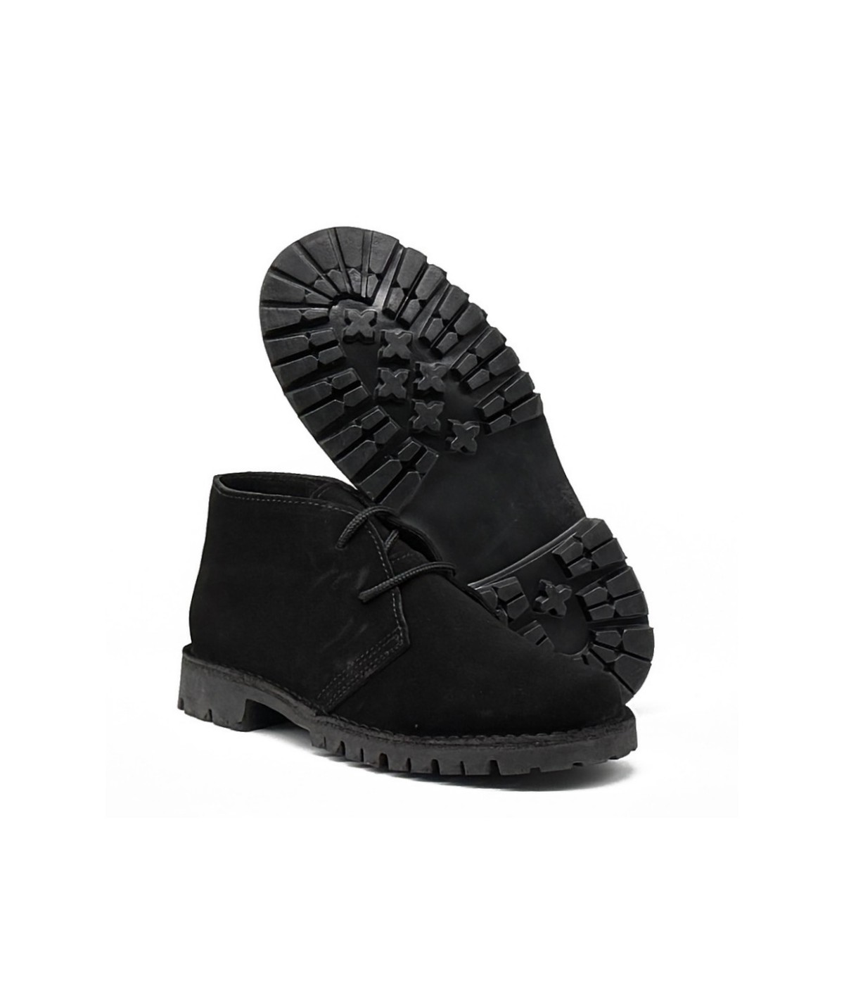 Bottes entièrement noires avec semelle "Caminito del Rey" pour hommes