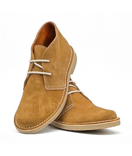 Women's desert boots in Whiskey color