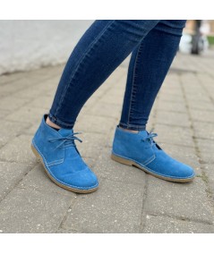 Klein blue women's desert boots